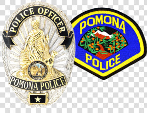 Combo Badge And Patch   Pomona Police  HD Png Download