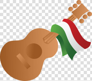 Free Clipart Of A Mexican Flag Draped On A Guitar   Cinco De Mayo Png  Transparent Png