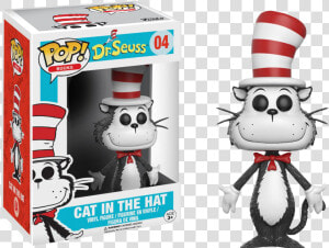 Cat In The Hat Pop Vinyl Figure   Cat In The Hat Funko Pop  HD Png Download