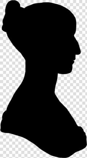 Silhouette Of Womans Face At Getdrawings   Silhouette Face Victorian  HD Png Download