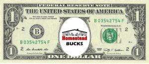 Homestead Bucks Referral Rewards   Dollar Bill  HD Png Download