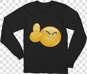 Unisex Middle Finger Emoji Long Sleeve T shirt   Eat Like A Beast  HD Png Download