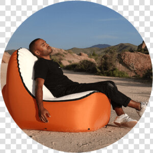 Trono Inflatable Lounge Chair W no strain Back Support   Sitting  HD Png Download