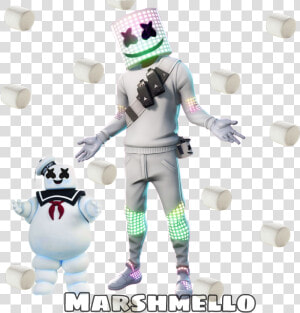 Marshmello Ghostbusters Fortnite Marshmallow   Marshmello Fortnite Costume  HD Png Download