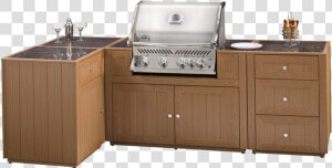 Outdoor Kitchen With Inset Grill And Storage   Outdoor Kitchen Png  Transparent Png