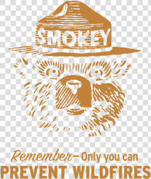 Smokey The Bear Is On His Watch   Smokey The Bear Stencil  HD Png Download