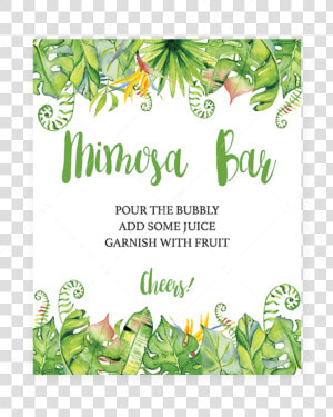 Hawaiian Shower Mimosa Bar Sign Printable By Littlesizzle   Hawaiian Party Favor Sign  HD Png Download