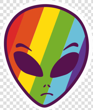 Transparent Alien Face Png   Rainbow Alien Png  Png Download