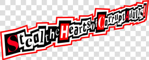 Steal The Hearts Of Corrupt Adults   Phantom Thieves Logo Transparent  HD Png Download