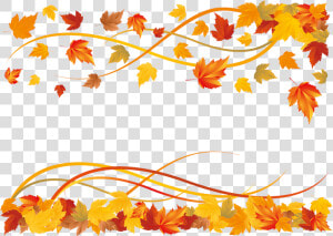 Vector Fall Leaf Border   Png Download   Autumn Border Clipart Free  Transparent Png