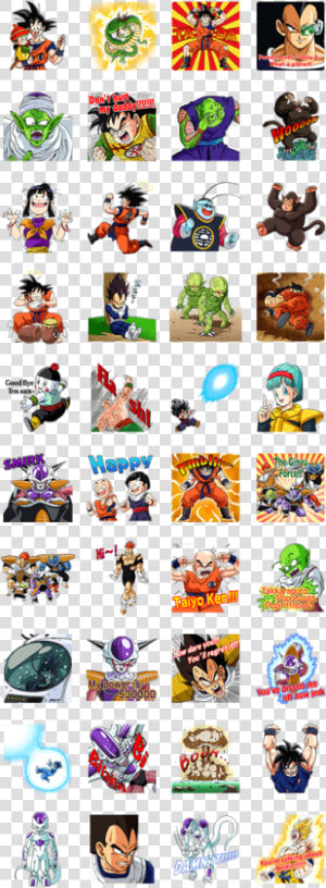 Dragonball Z Saiyan amp frieza Saga Line Sticker Gif  amp    Line Dragon Ball Z Stickers  HD Png Download