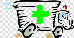 Emergency Ambulance Sirene Fast First Aid Clip Art   Ambulance Clipart  HD Png Download