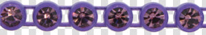 Preciosa Rhinestone Plastic Banding 1 Row Ss13 Purple light   Circle  HD Png Download