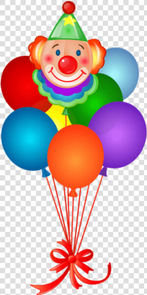 It Clown Png   Clown With Balloons Clipart  Transparent Png