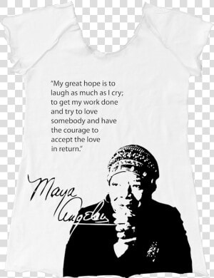 Maya Angelou Raglan   Illustration  HD Png Download