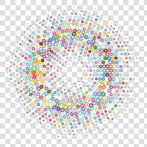 Prismatic Colorful Circle   Colorful Halftone Circle Png  Transparent Png