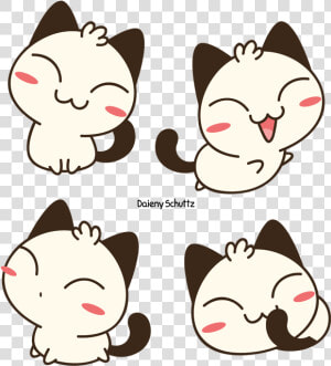 Kawaii Clipart Cat   Cat Chibi By Daieny  HD Png Download