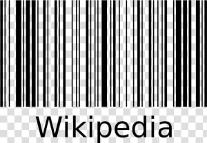 File Wikipedia Barcode Svg Wikimedia Commons   Bar Code Vector File  HD Png Download