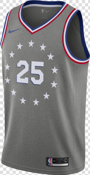 Nike Nba Philadelphia 76ers Ben Simmons Swingman Jersey   Sixers City Edition Jersey  HD Png Download