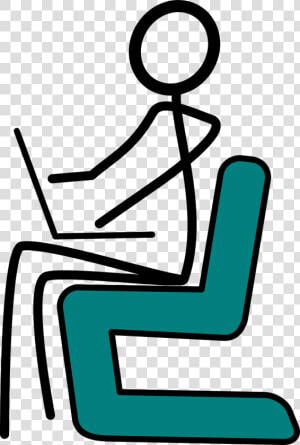 Stick Figure Sitting Down  HD Png Download