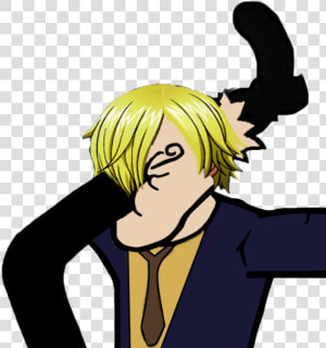 Vinsmoke Sanji Monkey D   Anime Facepalm Png  Transparent Png