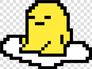 Gudetama Perler Beads   Png Download   8 Bit Gif Png  Transparent Png