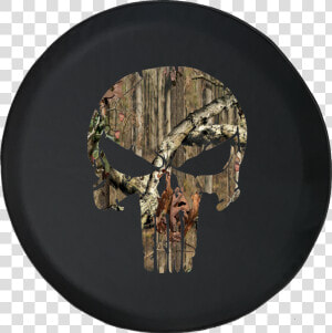 Cracked Punisher Skull With Angry Eyes Offroad Jeep   Circle  HD Png Download