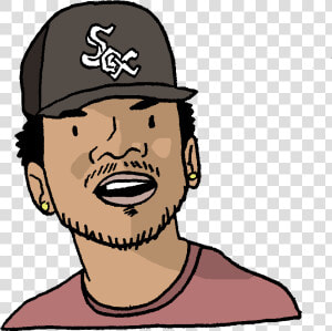 Clip Art Cartoons Drawing Huge   Chance The Rapper Cartoon Png  Transparent Png