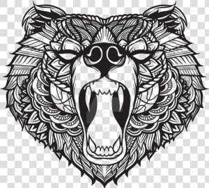 Florida Black Bear Tattoo Grizzly Bear Youtube   Maori Bear  HD Png Download