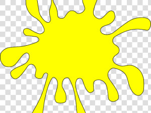 Splash Clipart Paint Splatter   Paint Splatter Clip Art Yellow  HD Png Download