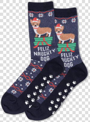 Women S Feliz Naughty Dog Socks Class Slick Lazy   Sock  HD Png Download