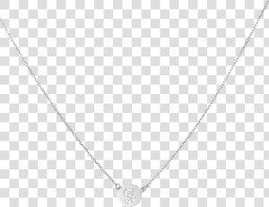 Mini Disc Diamond Initial Necklace   Necklace  HD Png Download