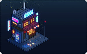 Cyberpunk Isometric  HD Png Download