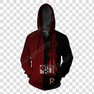 Rwby Ruby The Reaper Zip Up Hoodie   Hoodie  HD Png Download