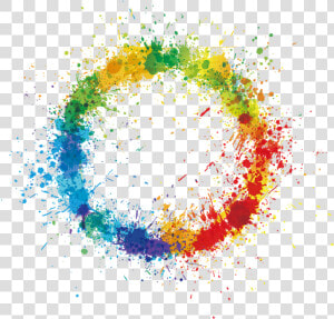 Color Colorful Splash Splashofcolor Red Yellow Green   Color Splash Circle Png  Transparent Png