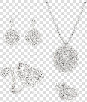 Sartoro Peacock 4 High Jewelry Set   Locket  HD Png Download