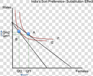 India’s Son Preference  Substitution Effect   Plot  HD Png Download