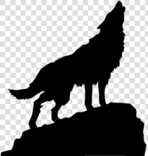  wolf Howling   Wolf Howling Silhouette Transparent  HD Png Download