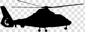 Helicopter Silhouette   Helicopter Black And White  HD Png Download