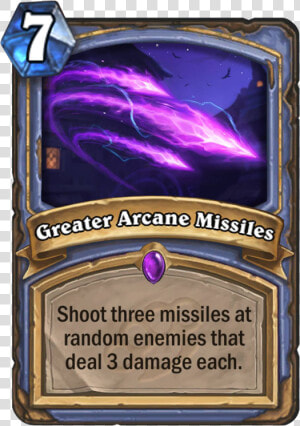 Hearthstone Greater Arcane Missiles  HD Png Download