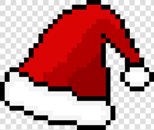 Santa Hat Pixel Clipart   Santa Hat Pixel Art  HD Png Download