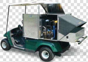 Mobile shop Golf Cart Utility Bed   Facility Maintenance Golf Cart  HD Png Download