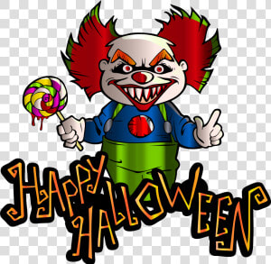 Transparent Happy Halloween Png   Halloween Clown Clipart  Png Download