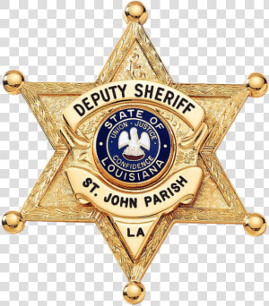 Six Point Star Badge With Applied Panel   East Baton Rouge Sheriff Logo  HD Png Download