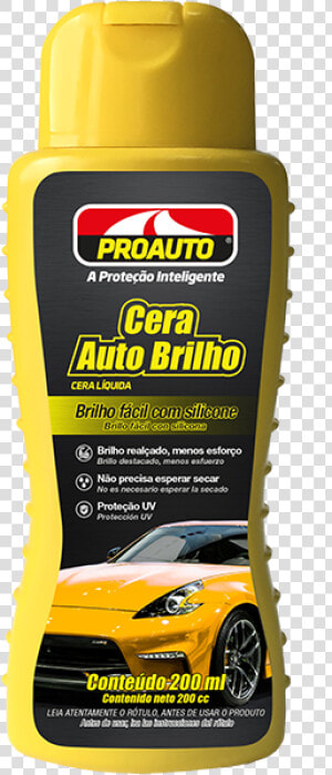 Cera Liquida Automotiva Auto Brilho Proauto   Cera Liquida Para Carro  HD Png Download