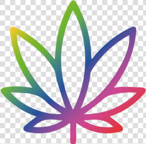 Cannabis Como Medicina   Weed Leaf Outline Png  Transparent Png