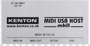 Kenton Midi Usb Host Mk2   Label  HD Png Download