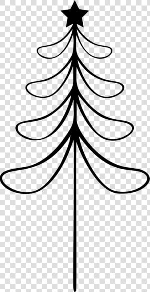 Abstract Christmas Tree Line Art 2 Clip Arts   Line Art  HD Png Download