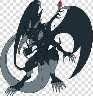 Red Eyes Black Sword Dragon Concept By Malganis lefay   Red Eyes Black Dragon Pokemon  HD Png Download