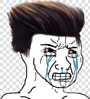  mood  troll  angry  crying  meme  korea  memezasf   Angry Crying Feels Guy  HD Png Download